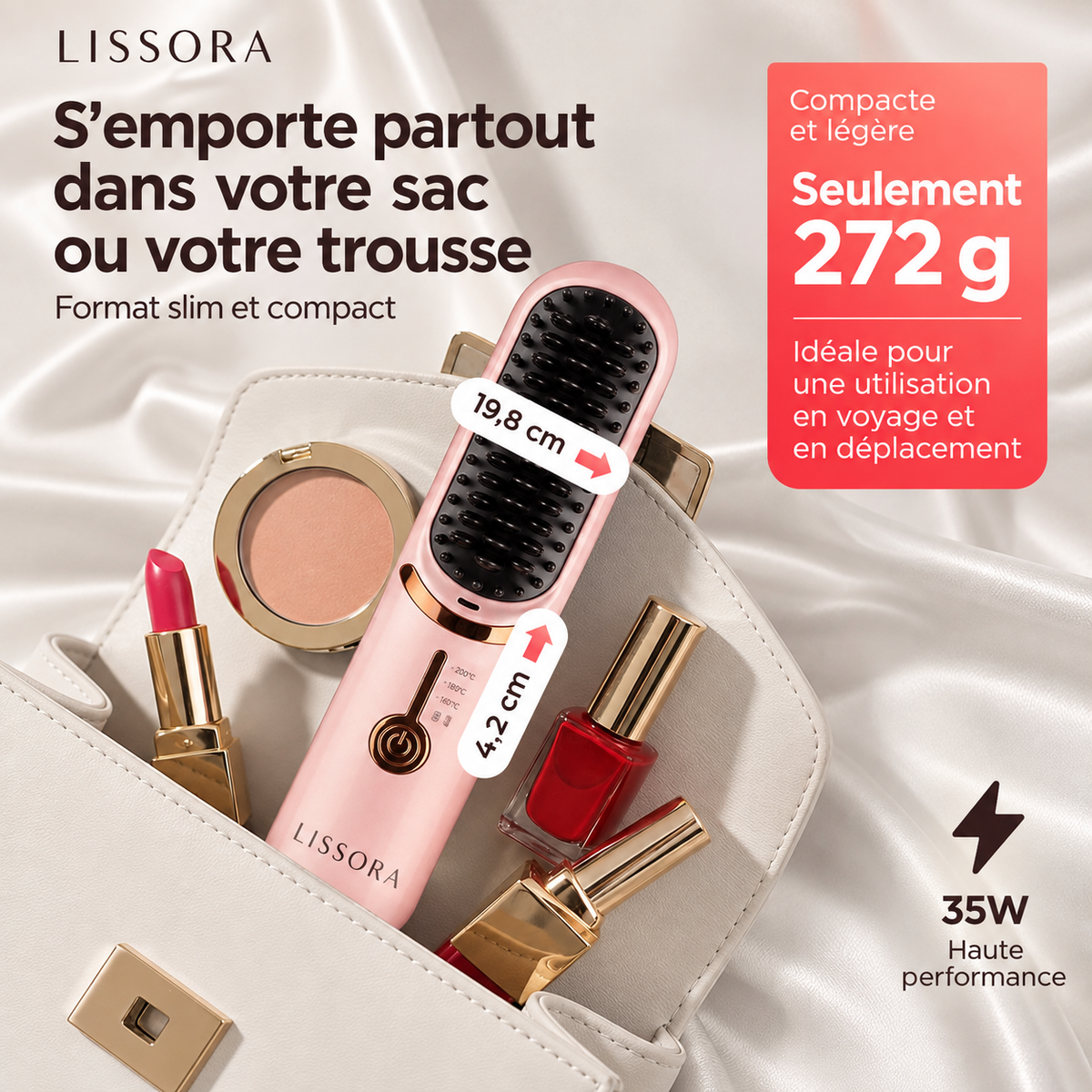 Lissora™ FineHeat 3 | Brosse de coiffage sans fil