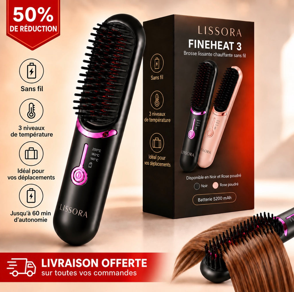 Lissora™ FineHeat 3 | Brosse de coiffage sans fil
